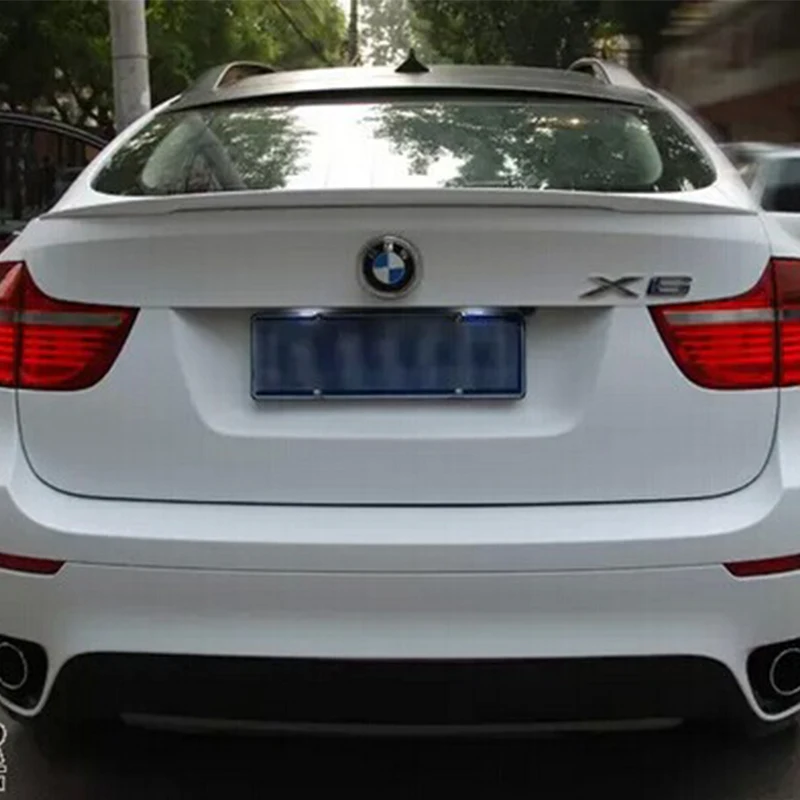 

For BMW X6 E71 Modified Perform Style Fiberglass Primer Rear Luggage Compartment Spoiler Car Wing 2008~2013