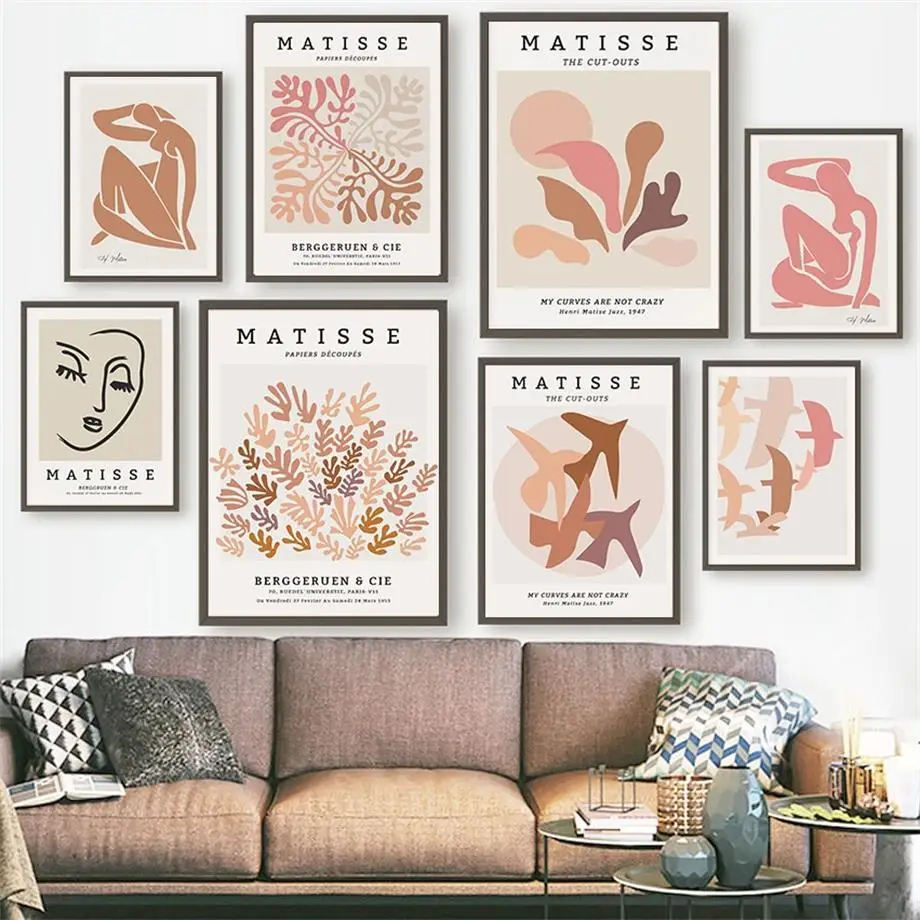 

Vintage Abstract Matisse Sun Girl Bird Nordic Posters And Prints Wall Art Canvas Painting Wall Pictures For Living Room Decor