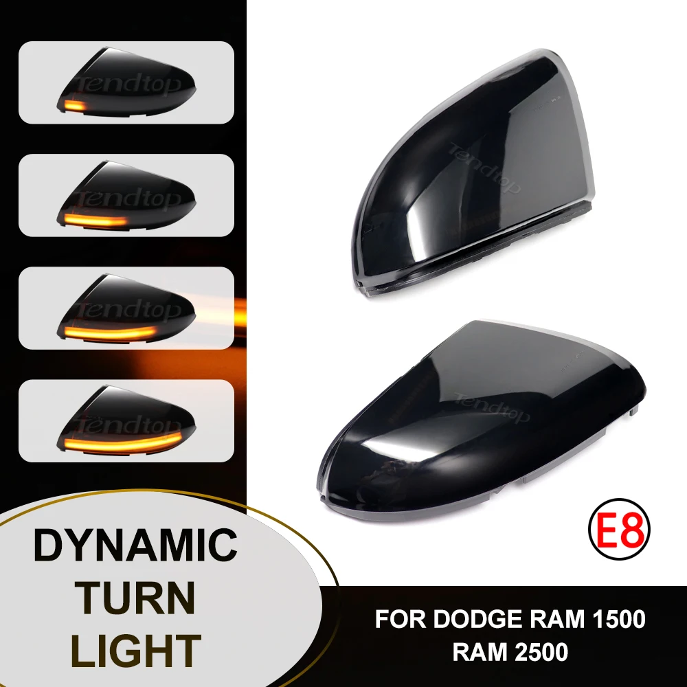 

Светодиодная лампа для бокового зеркала заднего вида, 2 шт., динамический индикатор, мигасветильник сигнал поворота для Dodge Ram 1500 2500 2009-2018