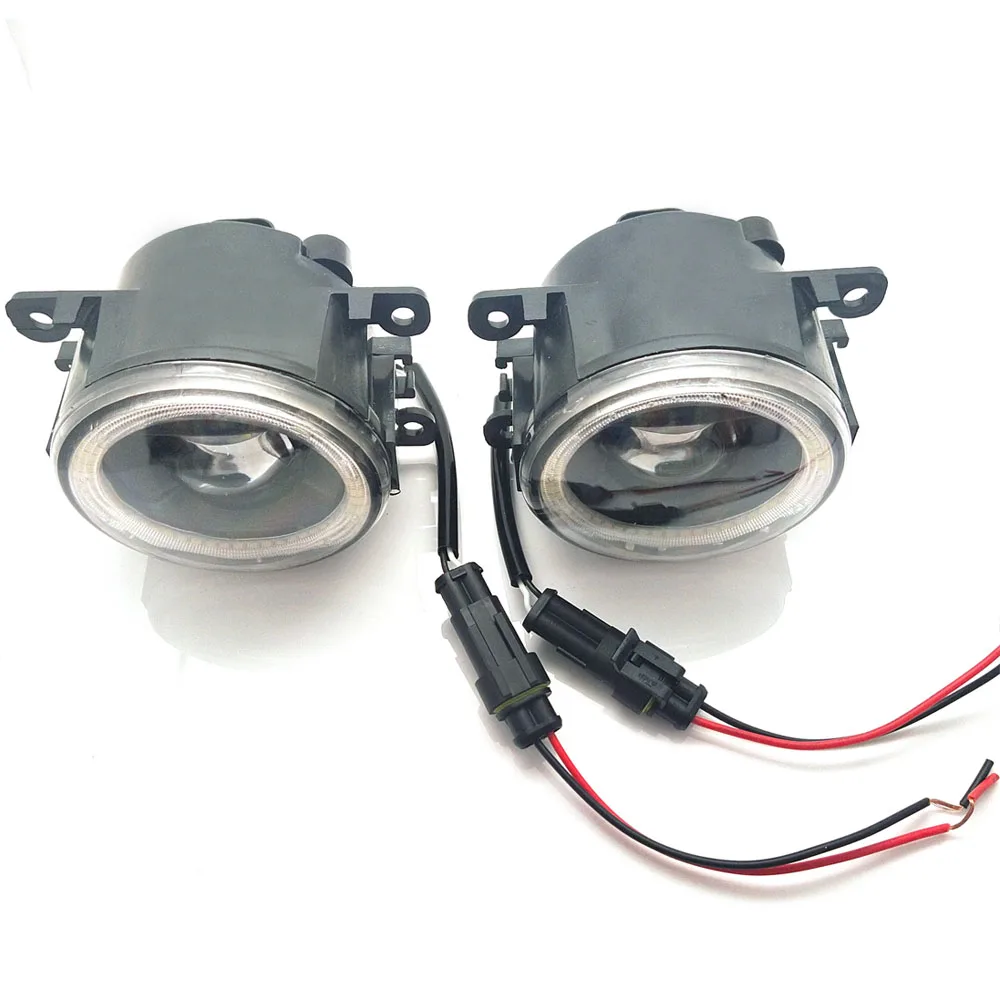 Автомобильные светодиодсветодиодный Противотуманные фары Angel Eye дневные