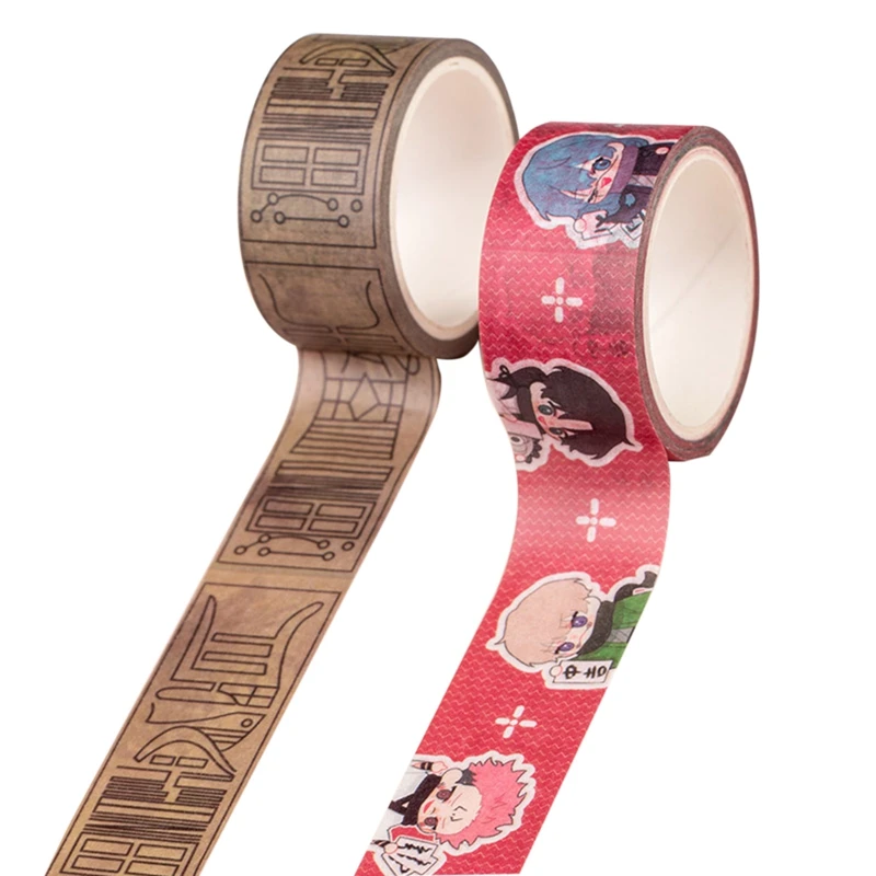1 Roll Anime Jujutsu Kaisen Masking Washi Tape DIY Decorative Adhesive Tape For Diary Scrapbooking Stickers Itadori Yuuji Satoru