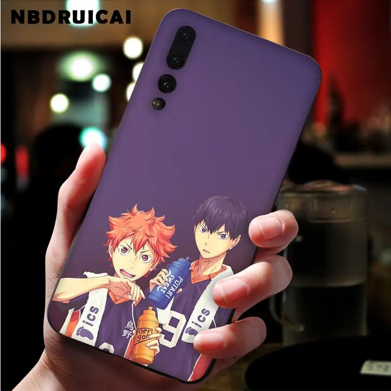 

NBDRUICAI Haikyuu Hinata attack anime Silicone PhoneCase for Huawei P9 10 lite P20 pro lite P30 pro lite Psmart mate 20 pro lite