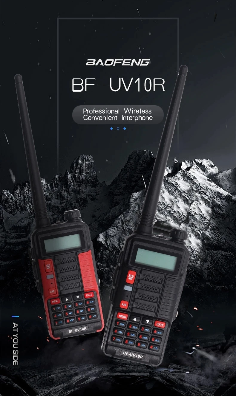 BaoFeng 5W  UV10R Dual Band Two Way Radio 128CH VHF UHF 136-174Mhz 400-520Mhz Long Range Radios BF-UV10R