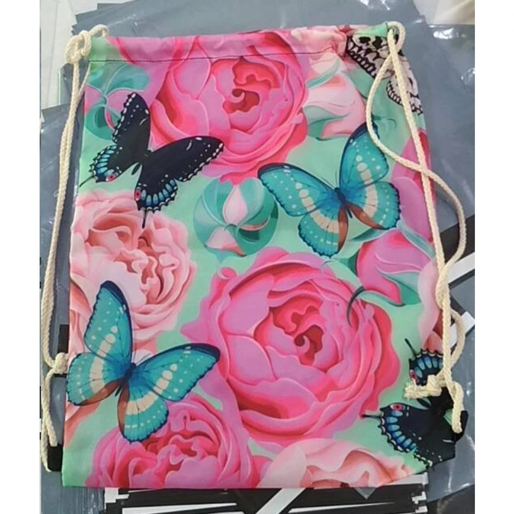 

Animal Wolf Printing Figure Boy Drawstring Bag Women's Backpack Travel Daily Casual Girl's Knapsack Beach Bags Dropshipping