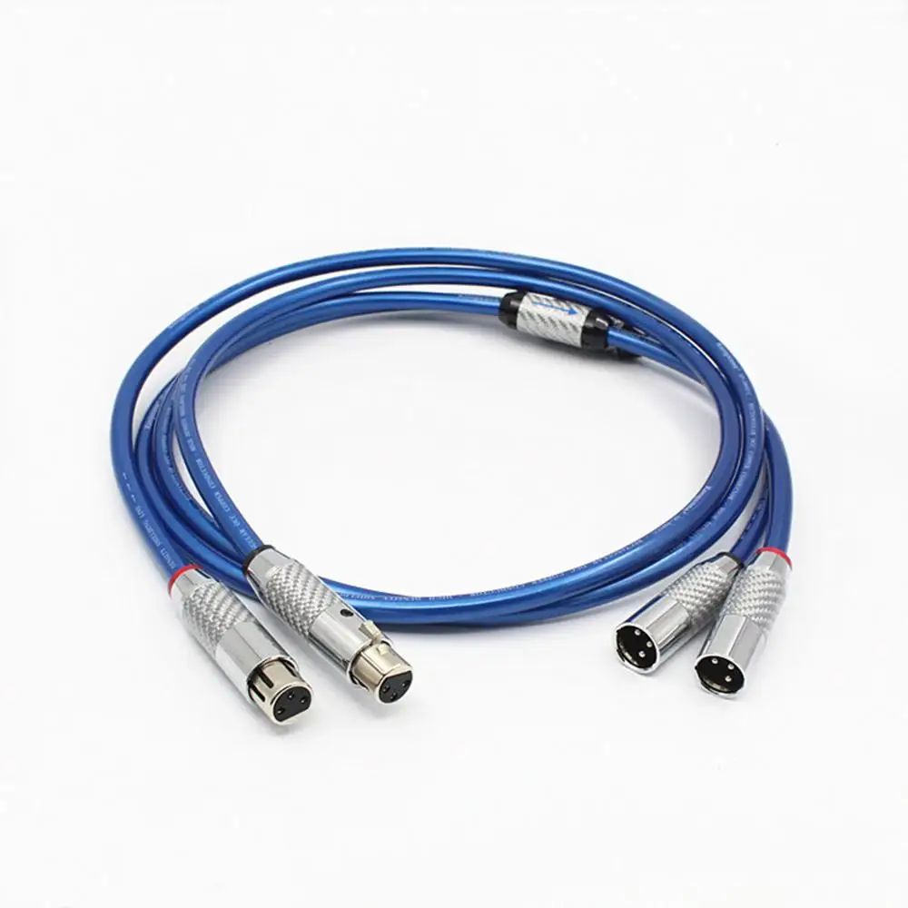 Hi-Fi аудиофил квадратный медный кабель XLR пара для усилителя CD-проигрывателя