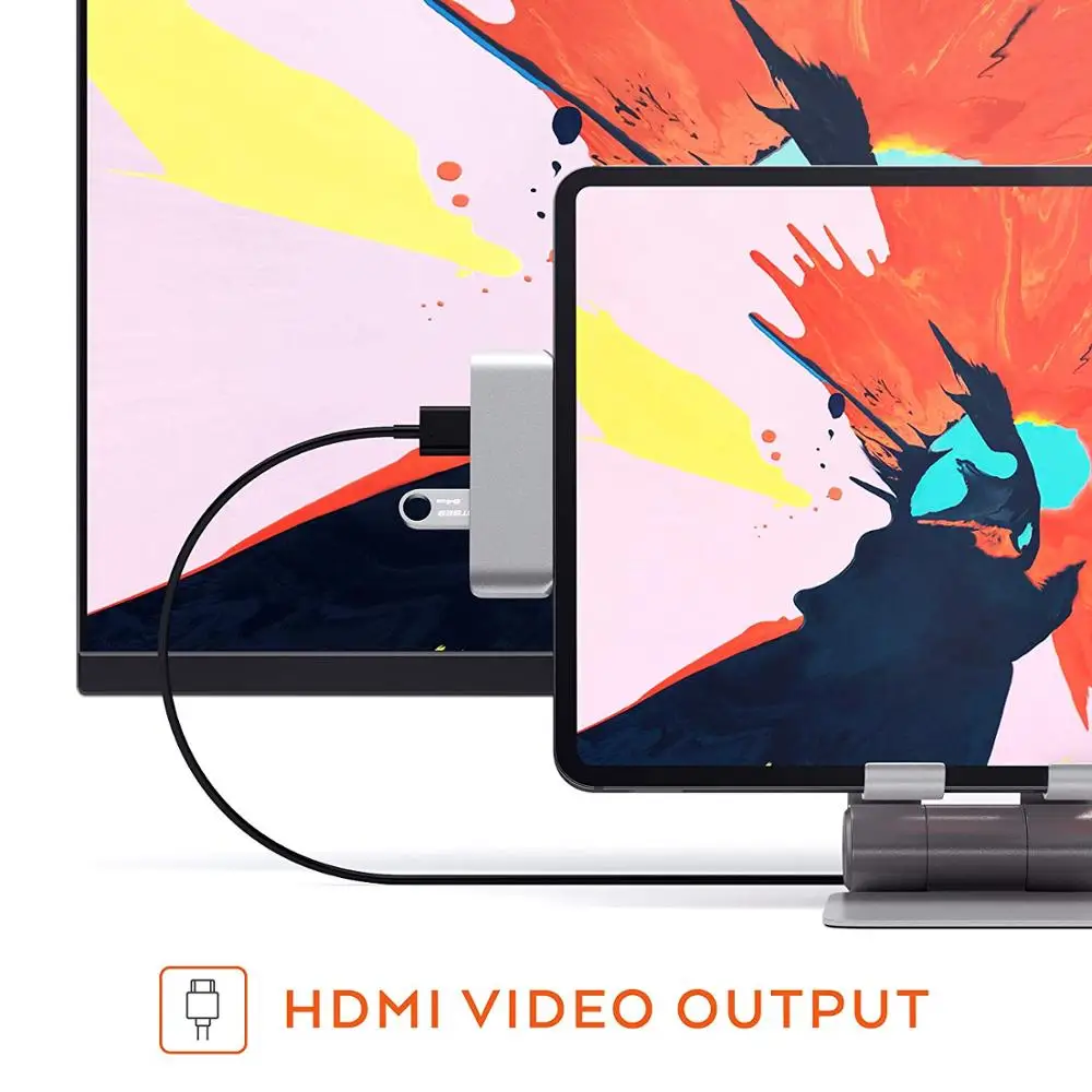 Usb-хаб C концентратор для PD зарядки 4K HDMI адаптер док-станция MacBook iPad Pro Аксессуары