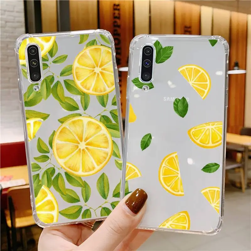 

lemon Phone Case For Xiaomi Mi 11 Ultra Lite 10 Redmi Note 9 8 7 9a K30S K40 Pro Transparent Coque