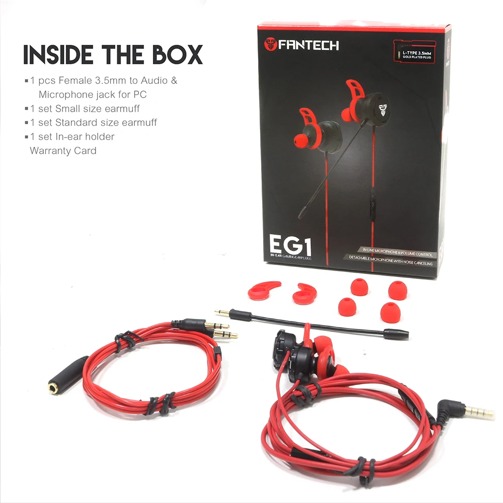 Игровые наушники FANTECH EG1 с разъемом 3 5 мм микрофон можно снять а Проводная игровая