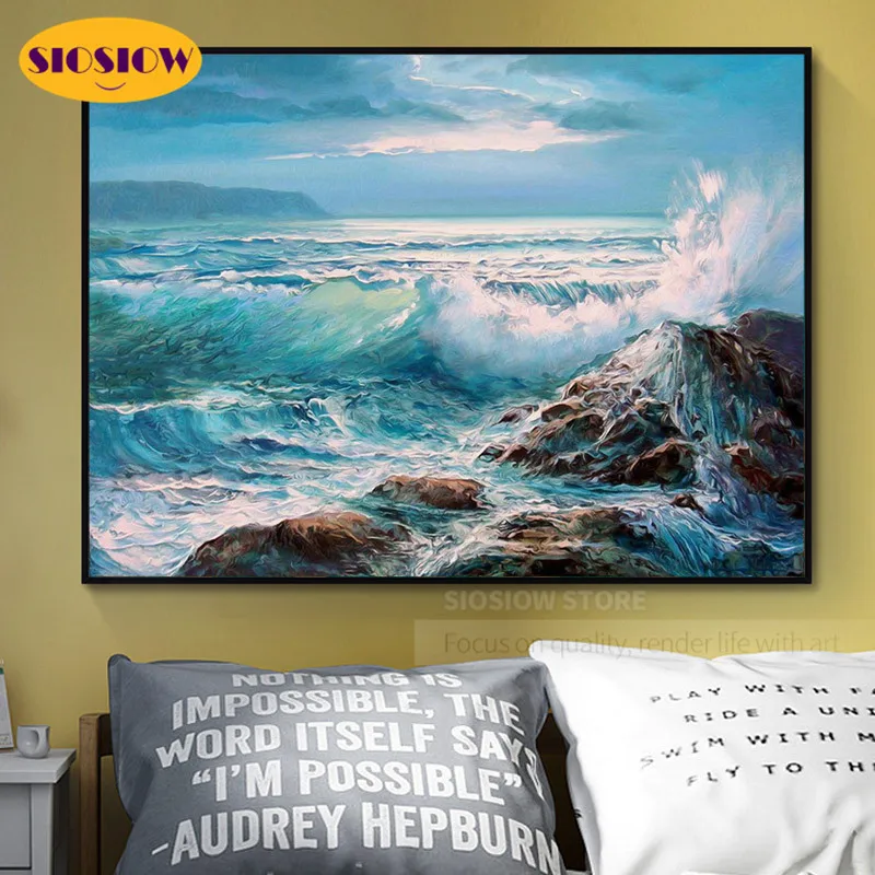 Алмазная 5D картина с полным напылением риф морской пейзаж квадратная мозаика