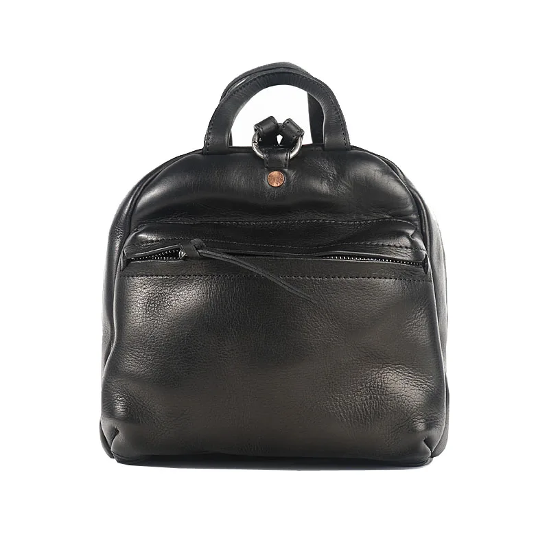 Винтажные кожаные маленькие рюкзаки ручной работы женская сумка в литературном