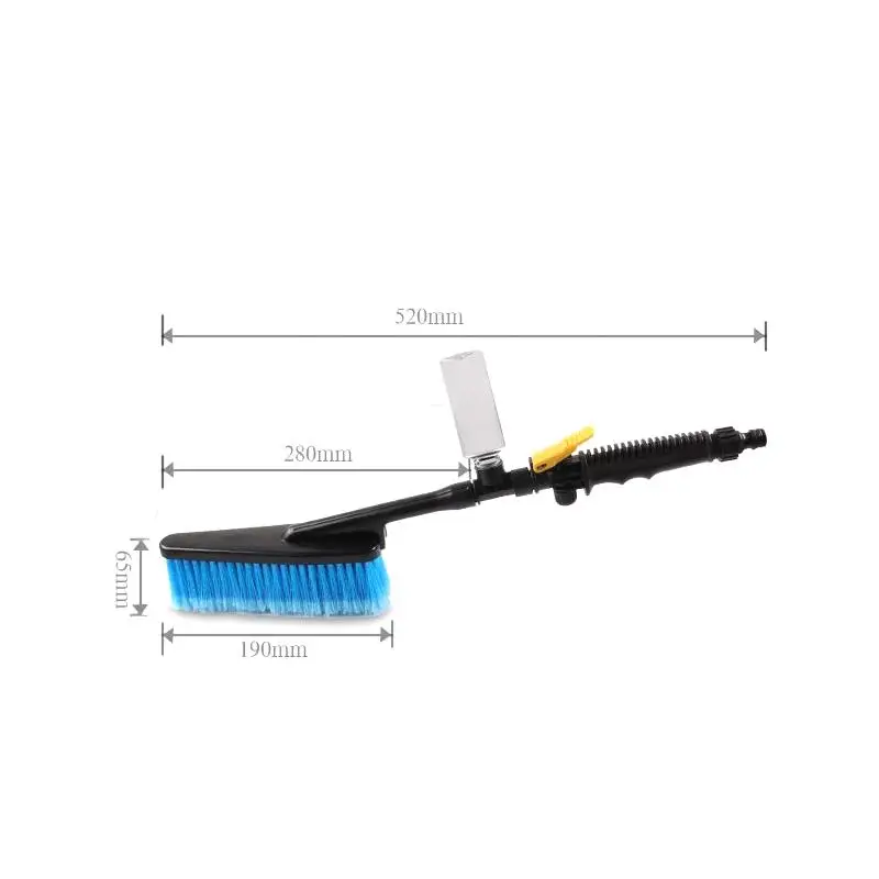 

New Tire Cleaning Tool Car Cleaning Brush Car Wash Brush Flow-through Brush With Foaming Bottle Retractable Long Handle