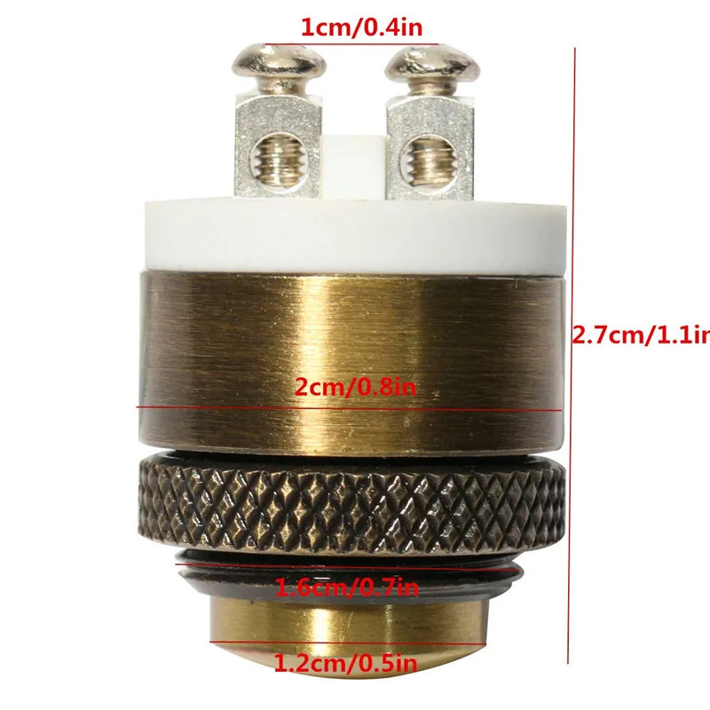 Выгодная цена 16 мм Мгновенный латунный металлический кнопочный дверной Звонок