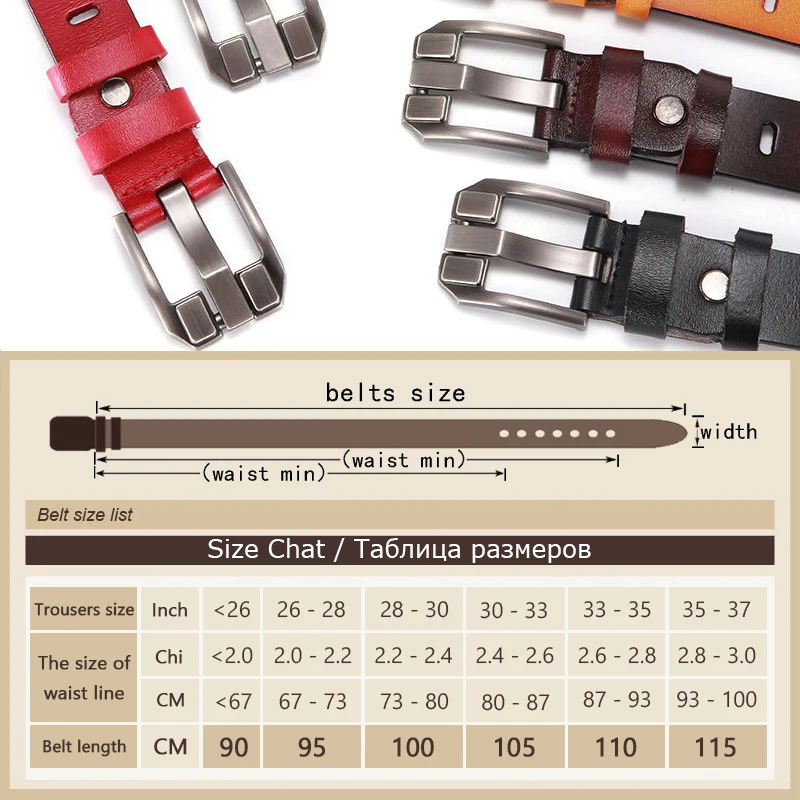 

DINISITON Women's Belt Genuine Leather Belts Ladies Luxury Brand Retro Strap Fashion High Quality Cowgirl Female Belt For Jeans
