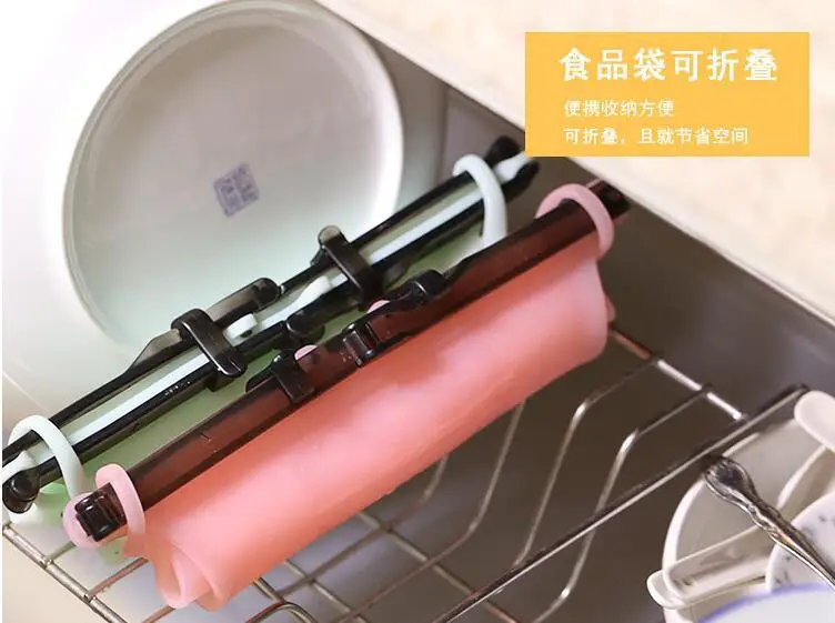 Портативная силиконовая сумка для хранения продуктов Герметичная холодильника