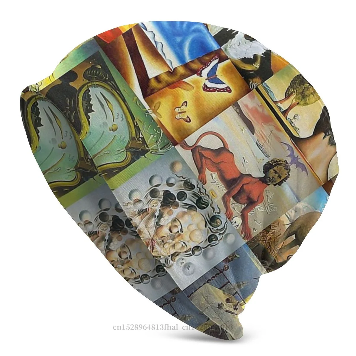 Вязаная шапка с искусство уличная шапочки для Для мужчин женщин &quotСальвадор