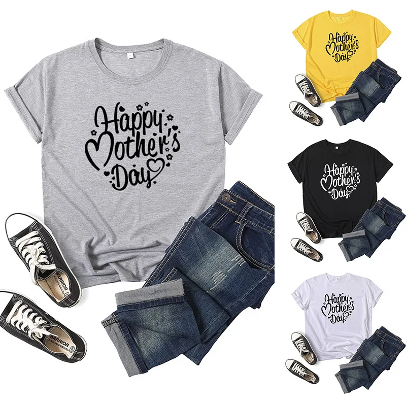 

Женская футболка с коротким рукавом и круглым вырезом, свободного покроя