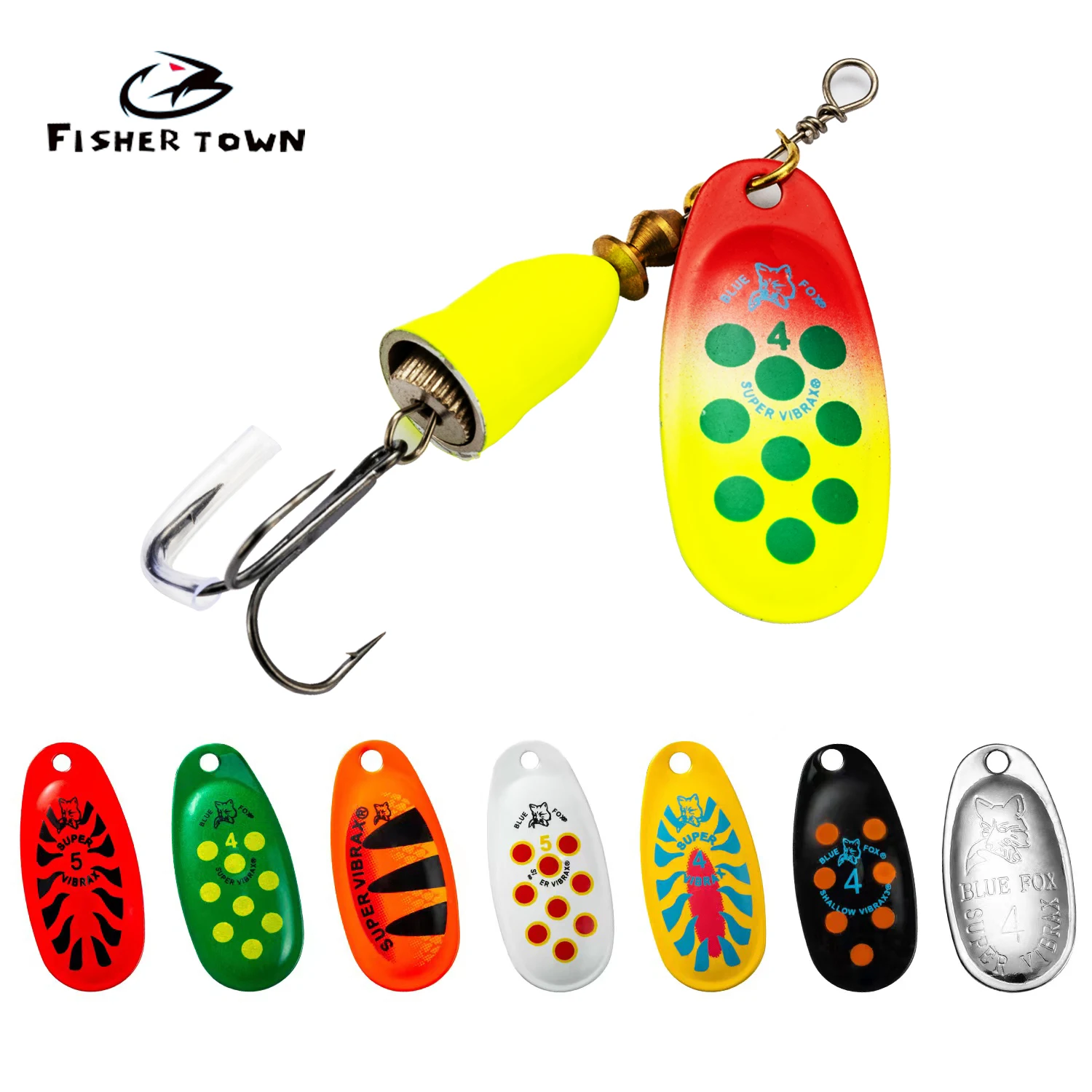 Вращающаяся металлическая блесна с лезвием латунная жесткая искусственная