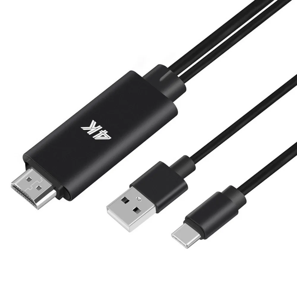 Кабель-адаптер Ouhaobin с Type-C на HDMI USB HDTV AV для Samsung Galaxy S9/S8 Plus Macbook | Электроника