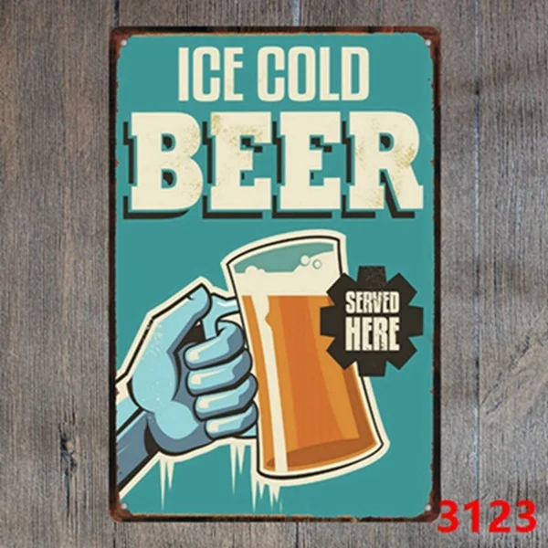 

Metal Tin Sign Bar Pub Home Wall Decoration Retro Metal Art Poster Crafts19