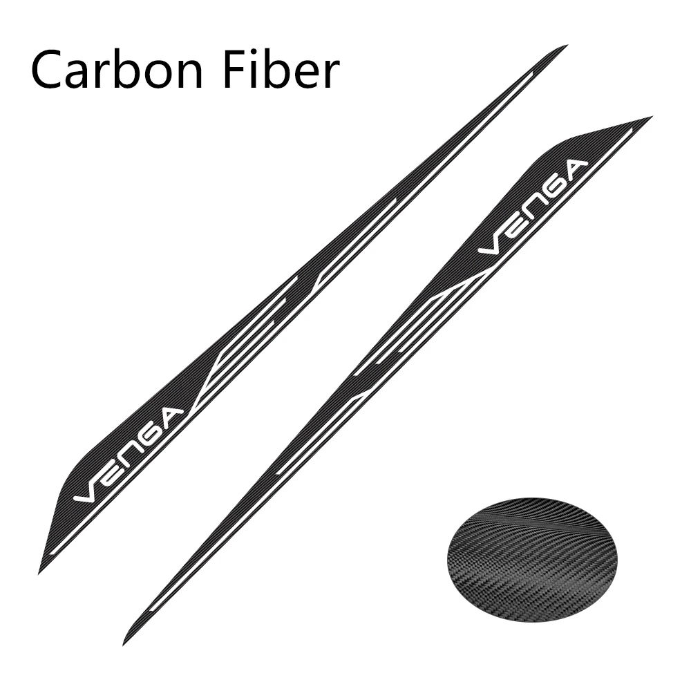 Carbon Fiber 2 шт. наклейки на юбку для двери автомобиля Kia Venga Автомобильная виниловая пленка гонки спорт DIY Наклейка автомобильный Стайлинг принадлежности для тюнинга - Название цвета: Carbon Fiber