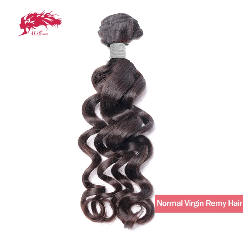 Али queen hair бразильские волосы естественно волнистые пряди P/9A пряди человеческих волос для Волосы remy 1/3/4 шт. натуральный Цвет 1"-28" пряди для наращивания волос - Цвет: Normal Hair