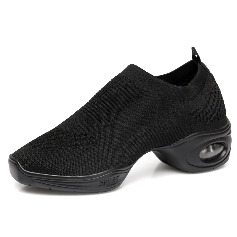 Женские Танцевальные Кроссовки на среднем каблуке обувь для современных