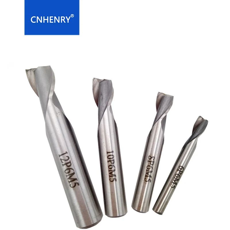 Набор концевых фрез с 2 канавками и прямым хвостовиком фрезы из быстрорежущей