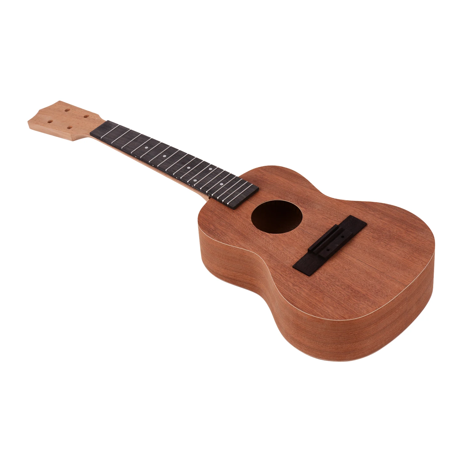 Ammoon 23 дюйма незавершенный DIY Набор укулеле Ukelele фанера корпус Okoume твердая