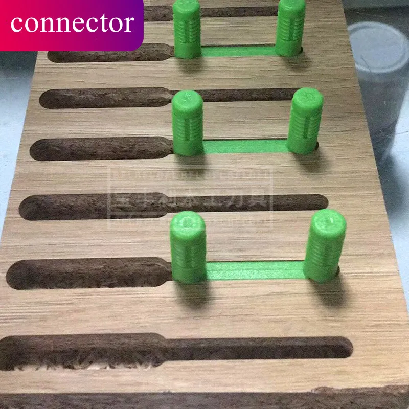 10 шт. U образный соединитель для деревянной доски пластиковая невидимая прямая