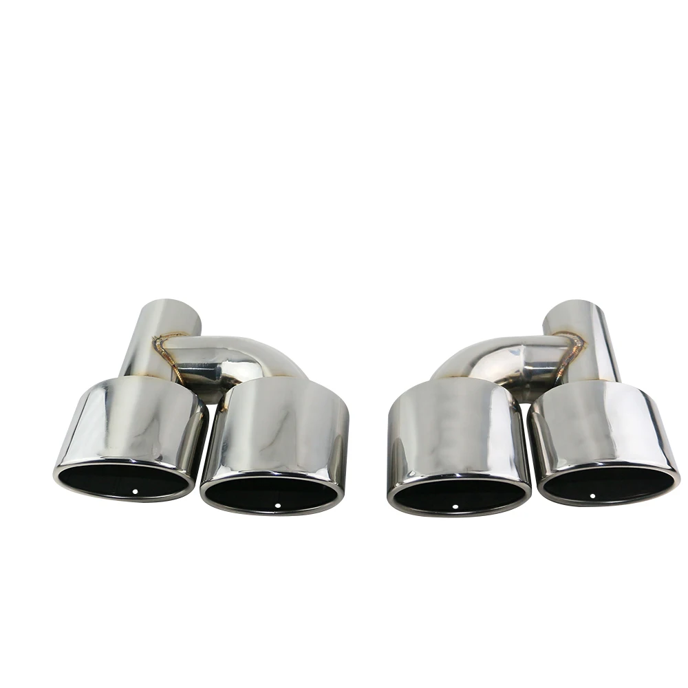 1 пара наконечник выхлопной трубы автомобиля 63 мм на входе хромированная