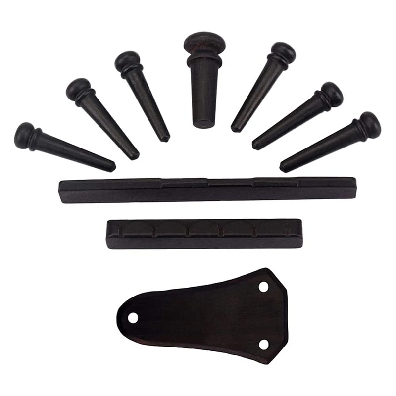 10 шт. деревянное гитарное седло гайка стержень крышка басовый мост шпильки с