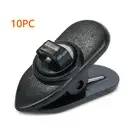 1 шт10 шт гарнитура наушники кабель провод шнур питания кабель провод организатор клип отворот поворот крепление штатива для ПЕТЛИЧНЫХ наушники Черный; Прямая поставка