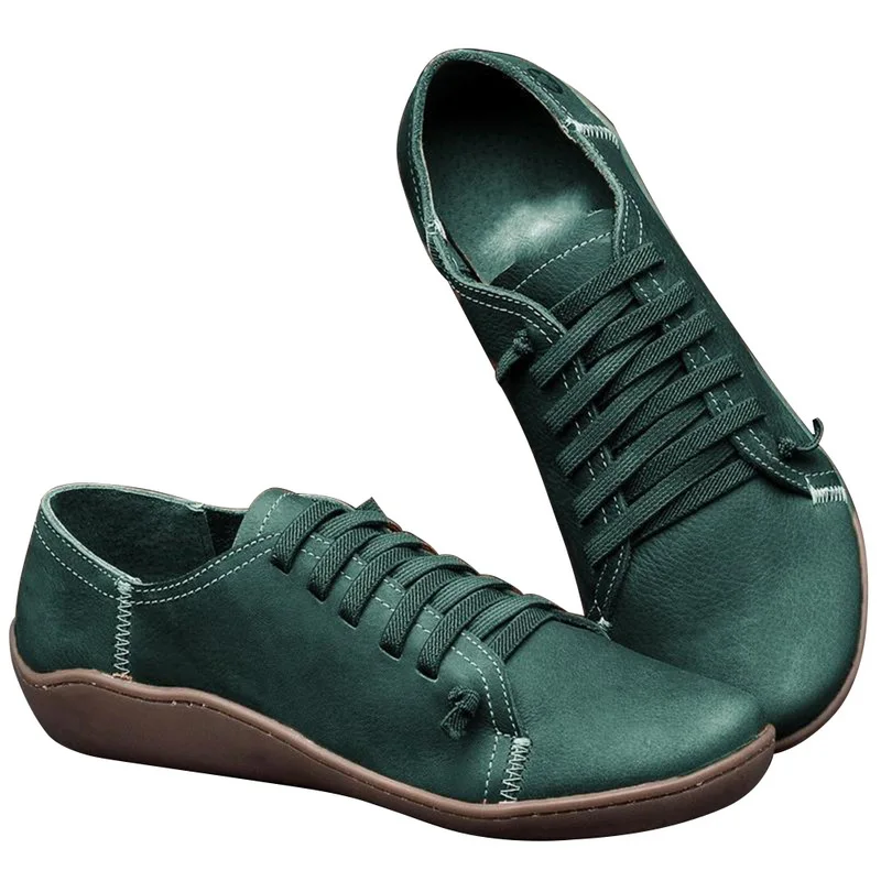 green 3 Litthing; женские зимние ботинки; весенние кожаные ботильоны на плоской подошве; женские короткие коричневые ботинки на меху; женские ботинки на шнуровке - Цвет: green 3