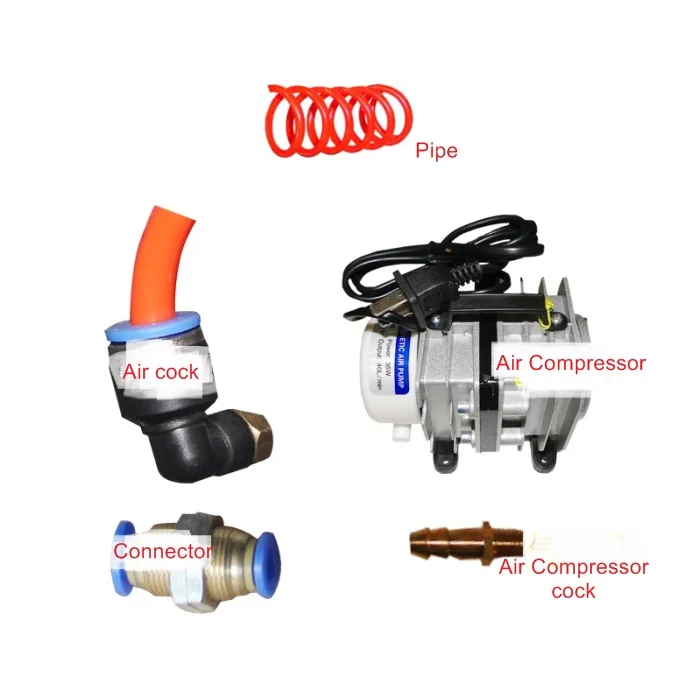 

DIY CO2 laser antiflaming system kit anti-flaming system kit with air pump air compressor