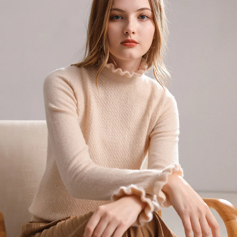 Новинка Осень-зима 2020 модная кашемировая блузка женская теплая нижняя рубашка 100%