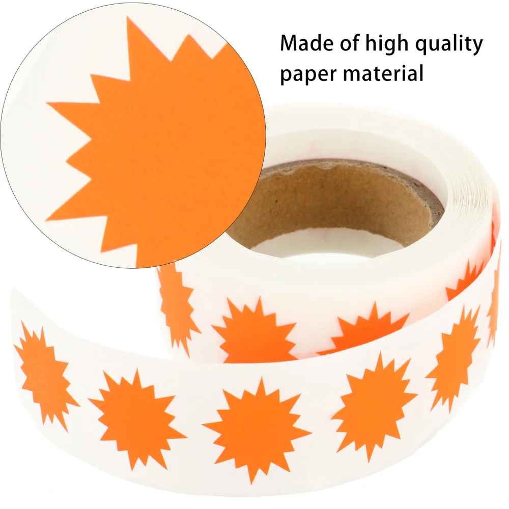 

1 Roll/500pcs Sticker Labels Fluorescent Craft Stickers Creative Sticker Labels