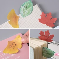 new leaf shape sticky note cartoon cute n times stickers color portable tearable memo pad gift school supplies stationery