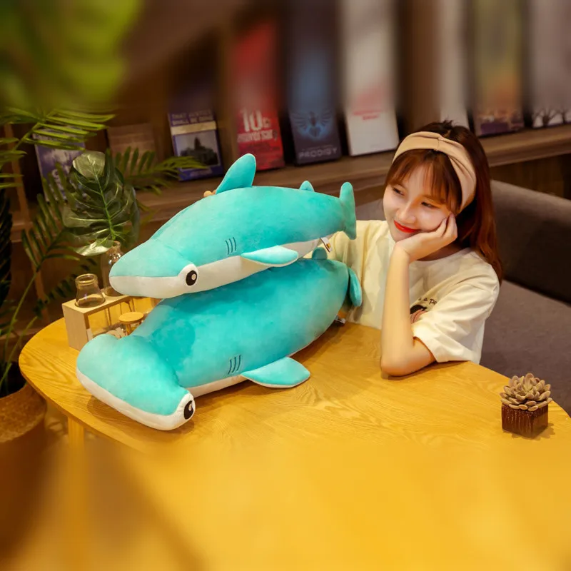 Бесплатная доставка мягкие плюшевые куклы в виде молотковой головы акулы
