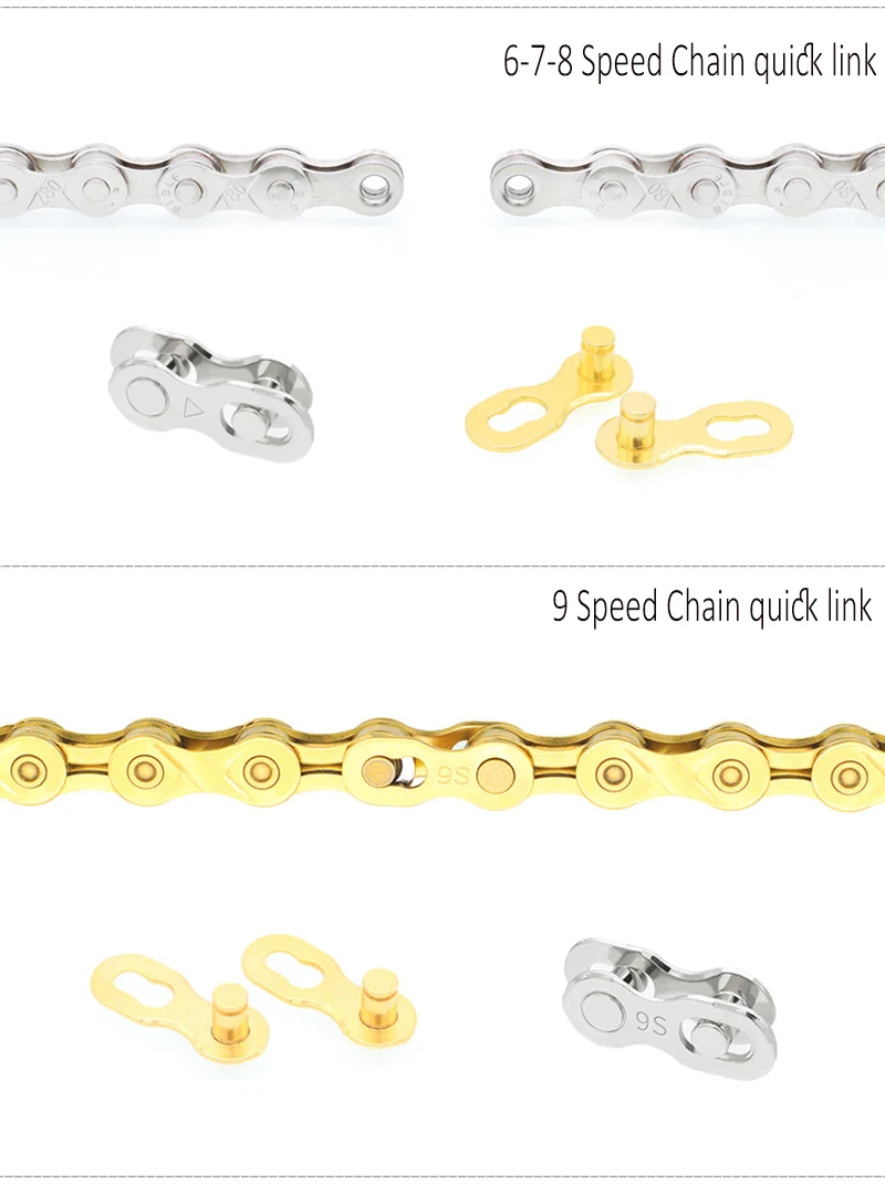 Risk 6/7/8/9/10/11 Speed Universal Bicycle Chain Connector Mountain Road Bike Chain Quick Link Connecting Master Cycling Part