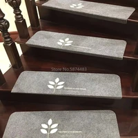 solid wood stair mat stepping mat to keep warm villa spiral staircase foot mat solid wood non slip glue free self adhesive mat