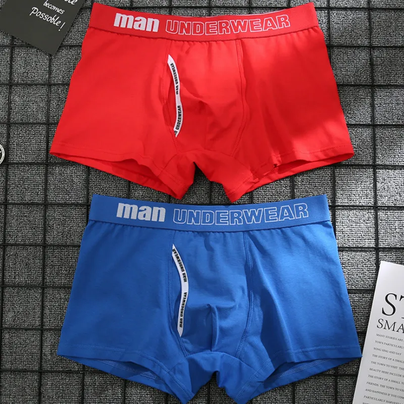 Boxer Mens Underwear Men Cotton Underpants Male Pure Men Panties Shorts Underwear Boxer Shorts  Cotton Solid Men's Shorts