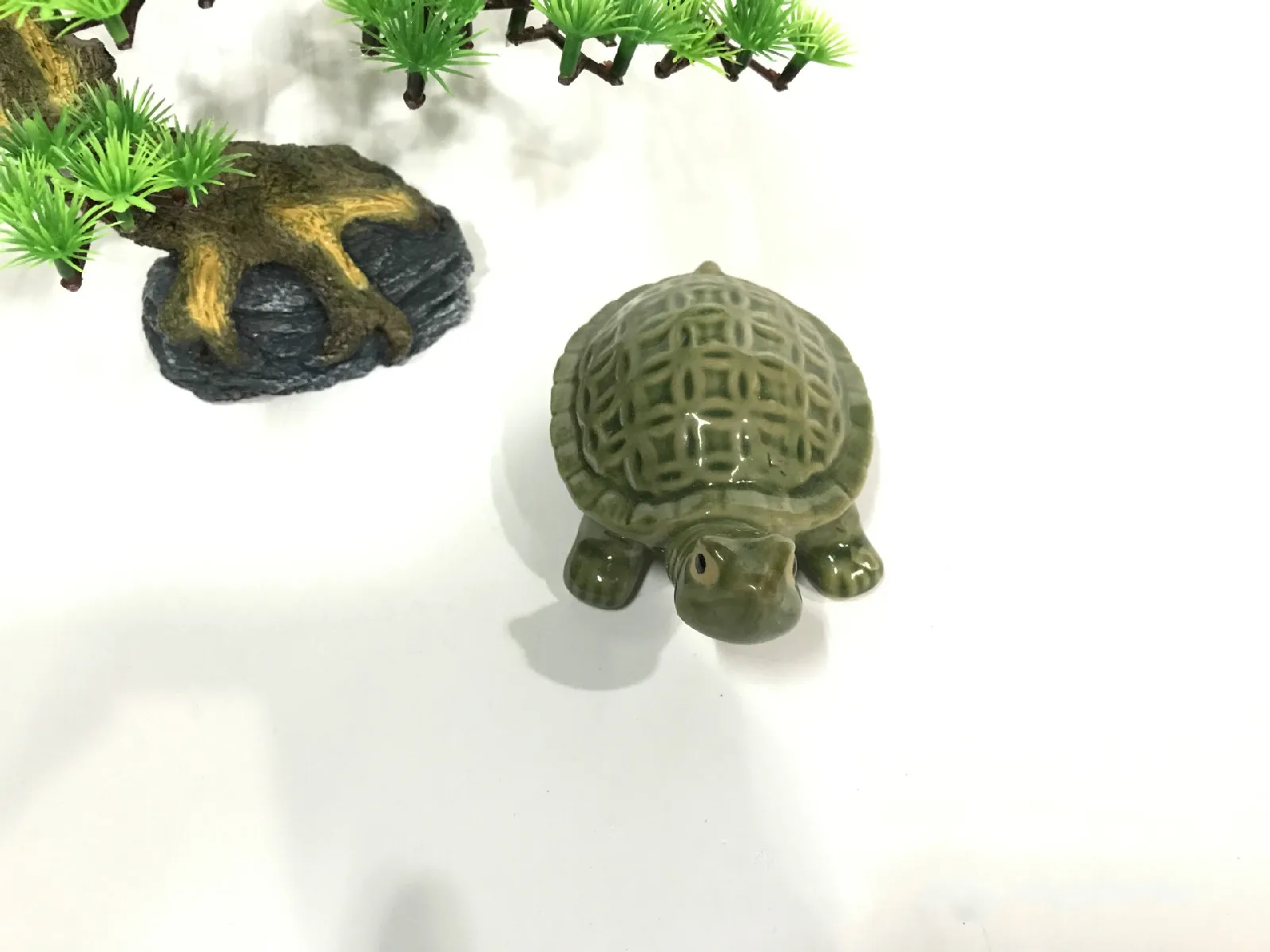 Керамическая черепаха аквариум фэн шуй керамические изделия интерьер животные