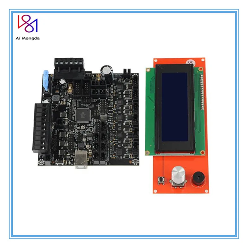 

Плата MEGA и шаговые драйверы RAMBo V1.4, все на одном, Встроенная плата PCB + LCD2004 для 3D-принтера Arduino Lulzbot Taz6