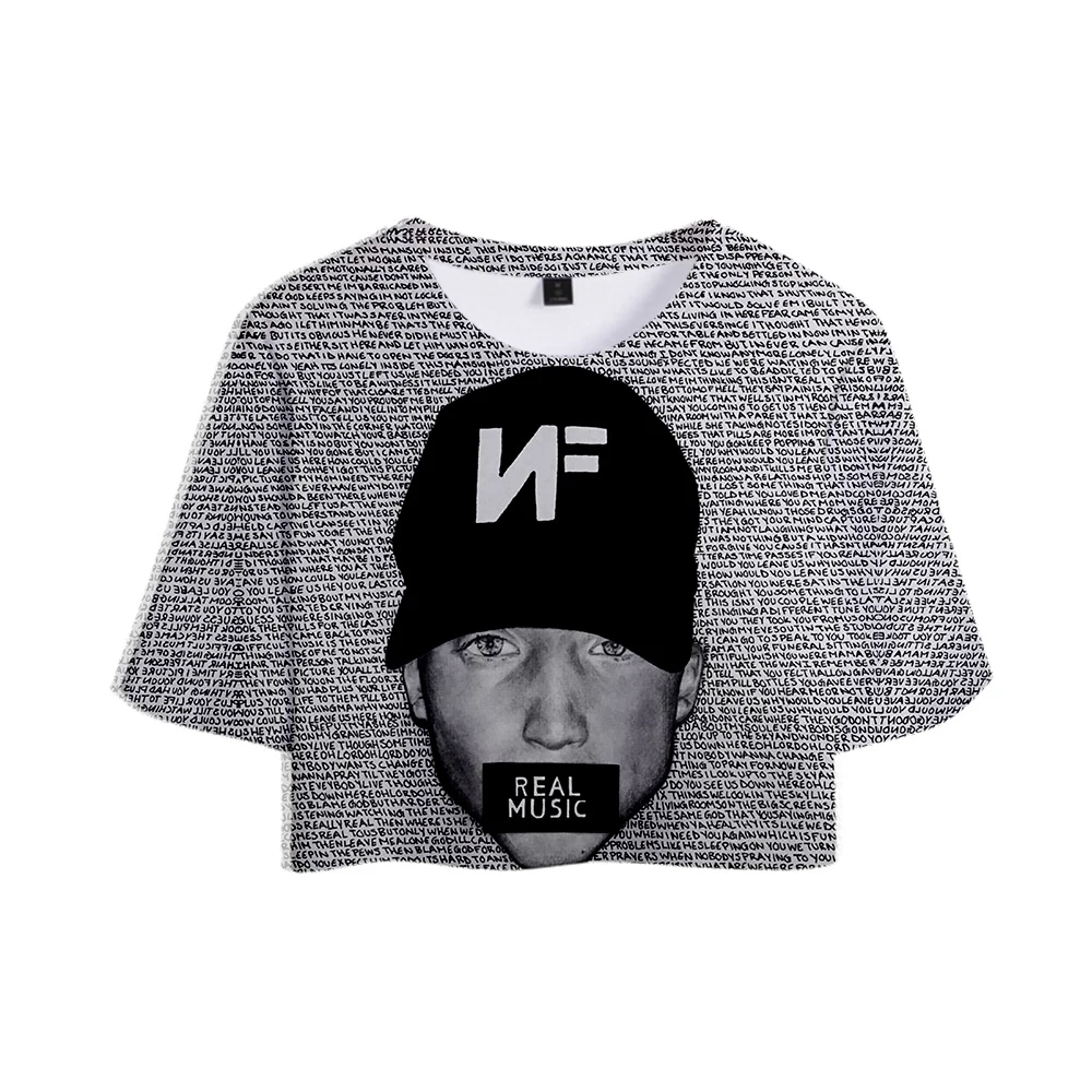Rapper Nathan John Feuerstein новый альбом поиск NF 3D топы для девочек короткая футболка