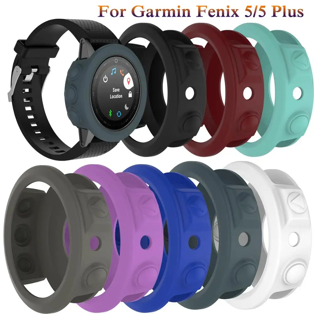 

Silicon Protective Cover Cases For Garmin Fenix5/5 Plus Bracelet Wristband Anti-dust Protector Shell For Garmin Fenix 5 Case TPU