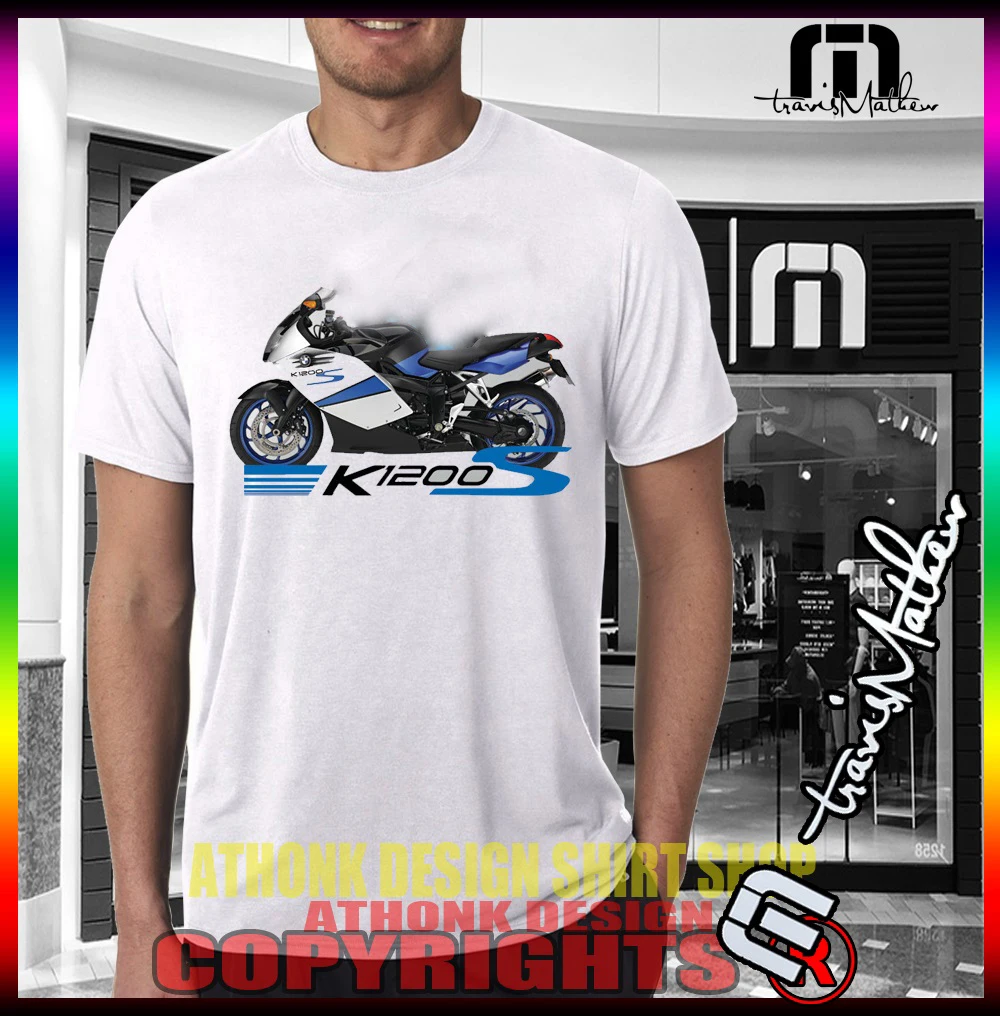 

Hot Sale K1200 S Motorcycle Fans Summer Style T-Shirtic K1200 S Motorrad T-Shirt 100% Ctton Tee Shirt Custom Aldult Teen Unisex
