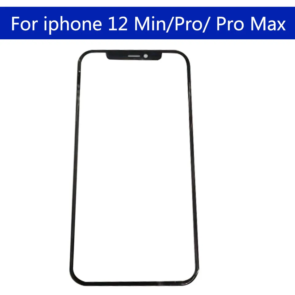 Reemplazo de lente exterior de cristal para Iphone, pantalla t&aacute;ctil frontal LCD, 12 Min /12 Pro Max, lote de 10 Uds.-1