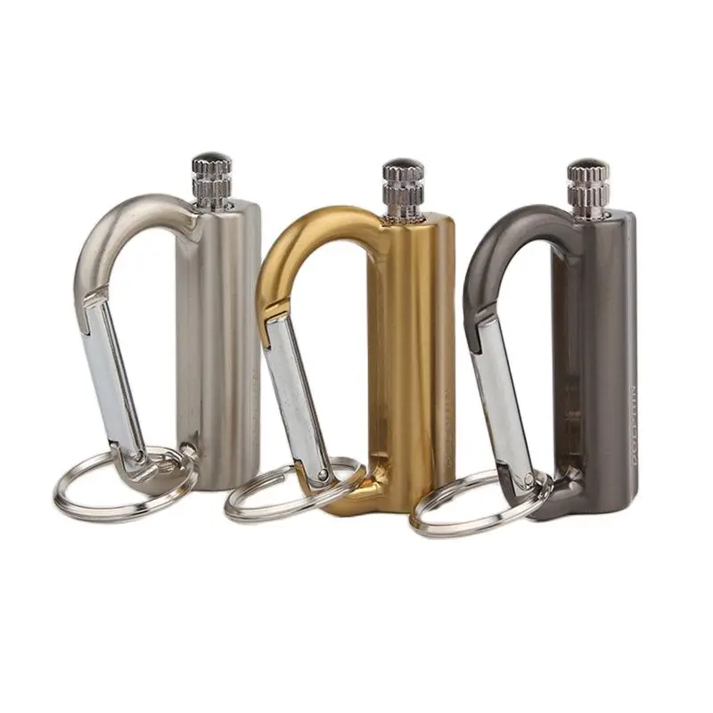 

Keychain Portable Metal Lighter Mini Million Matches Flint Starter Match Bottle Life-Saving Tool Outdoor