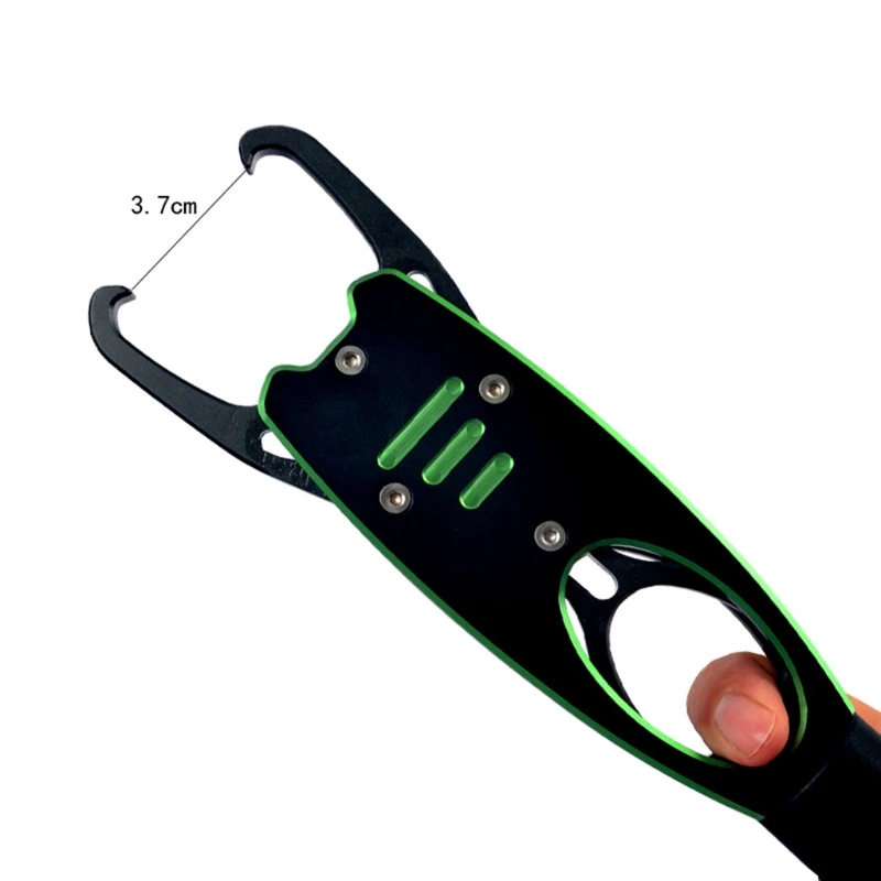 

Fish Lip Gripper with Scale 33lb Aluminum Fish Grabber Tackle Fishing Grip Tool Fishing Gifts for Men
