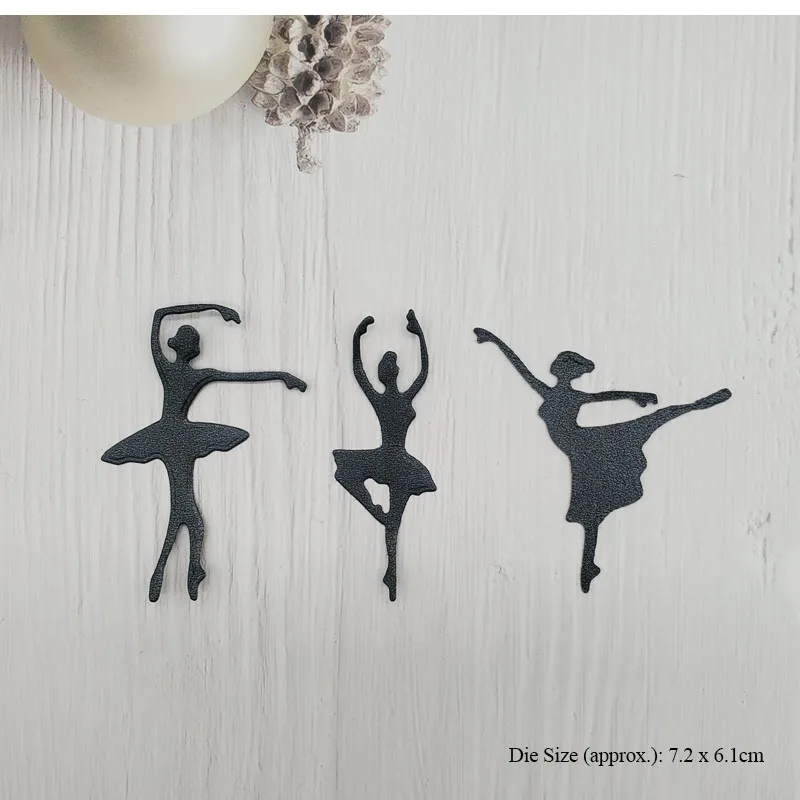 

Ballet Girl Metal Cutting Dies Scrapbooking Embossing Folder for Card Making Craft Mold Photo Alum DIY Slimline Die Cut Die